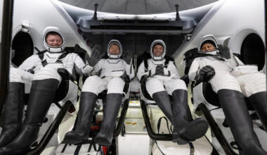 Back from space, NASA crew discusses mission, but declines to address post-flight medical issue