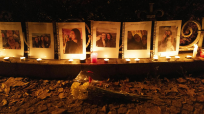 Photos showing Mackenzie Michalski at a candlelight vigil in Budapest (Picture credit: AP) American tourist on vacation found dead in Hungary; suspect arrested