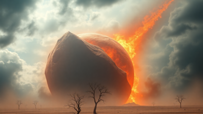 This is an AI-generated image, used for representational purposes only. Scientists find new formula that could help detect killer asteroids