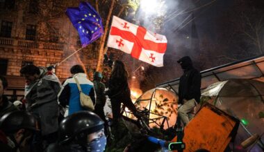 en Géorgie, 107 personnes interpellées lors d’une nouvelle manifestation pro-UE