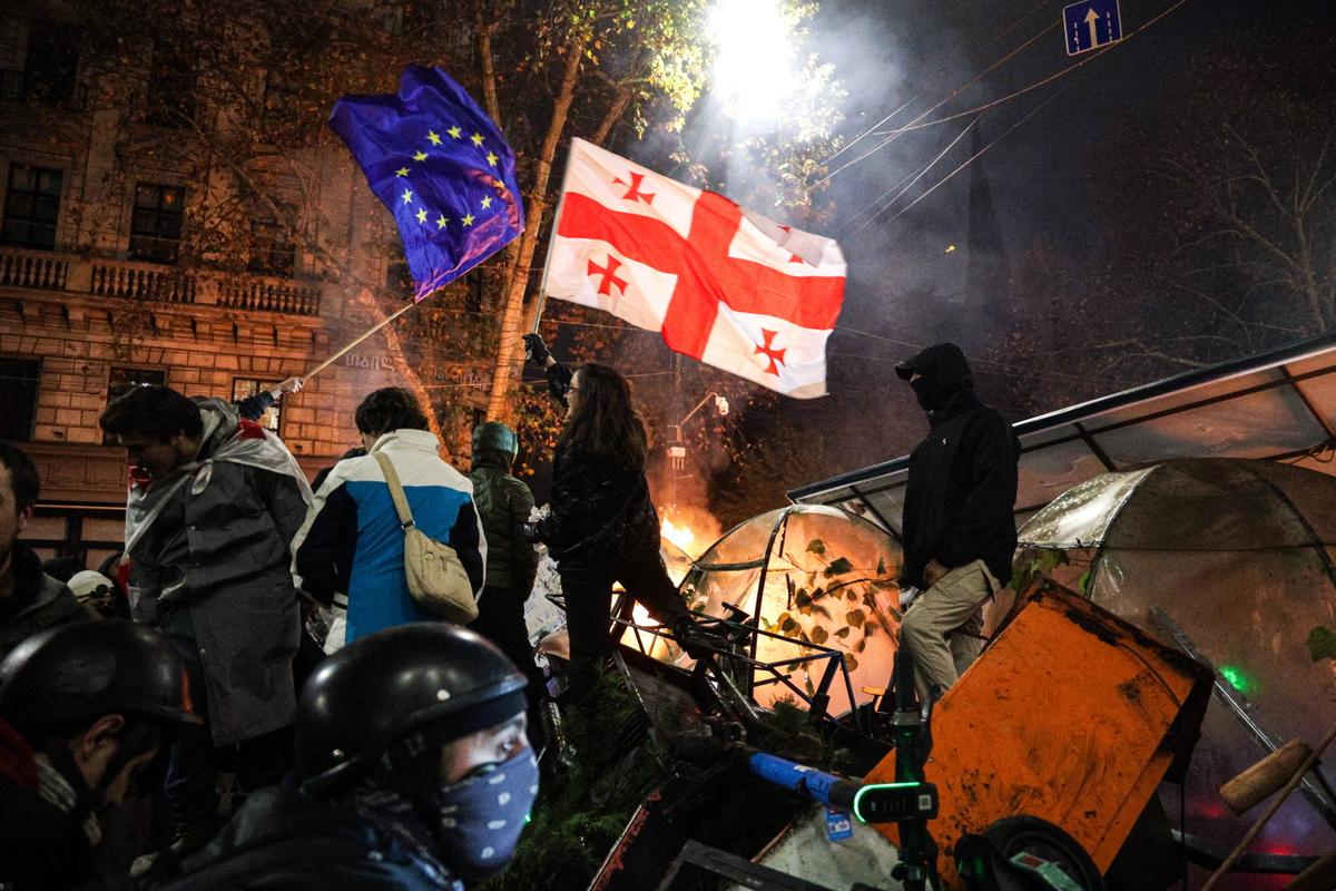 en Géorgie, 107 personnes interpellées lors d’une nouvelle manifestation pro-UE
