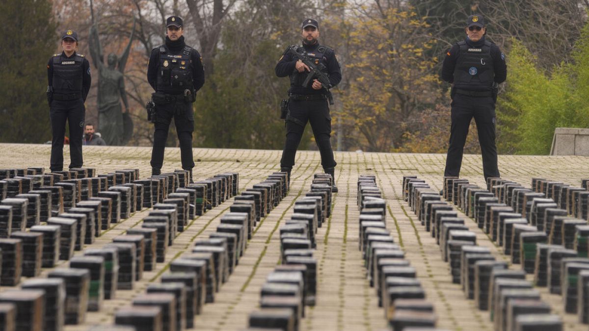Spanish police seize record 13 tonnes of cocaine in banana shipment from Ecuador