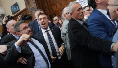 Fists fly as mass brawl erupts in Serbia’s parliament – POLITICO