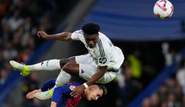 Real Madrid and France midfielder Tchouaméni sidelined with ankle injury