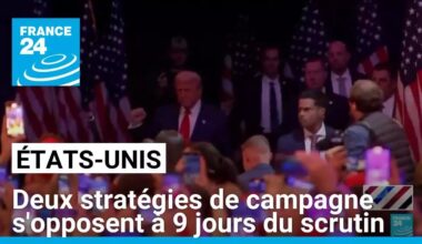 Présidentielle américaine : deux stratégies de campagne s'opposent à 9 jours du scrutin
