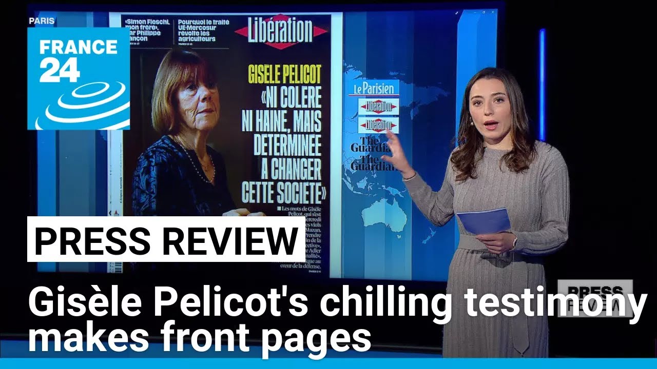 Gisèle Pelicot's chilling testimony makes front pages in France and beyond • FRANCE 24 English