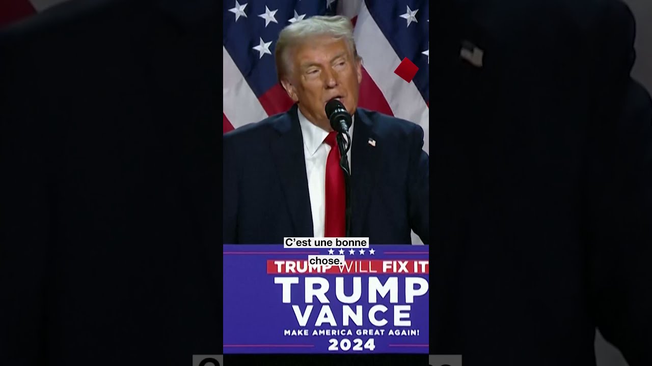 Donald Trump réélu : le discours victorieux de Trump en 3 moments clés • FRANCE 24