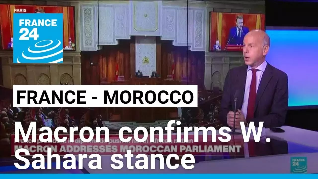 Macron reaffirms support for 'Moroccan sovereignty' in Western Sahara • FRANCE 24 English