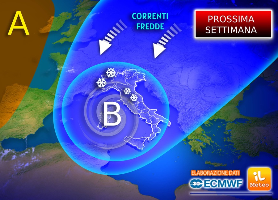Irruzione Polare confermata, il Meteo si vestirà da Inverno, i dettagli