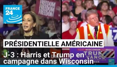 J-3 présidentielle américaine : Harris et Trump en campagne dans Wisconsin • FRANCE 24