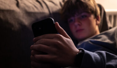 boy using smartphone