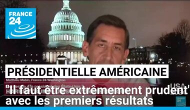 Présidentielle américaine : "il faut être extrêmement prudent" avec les premiers résultats