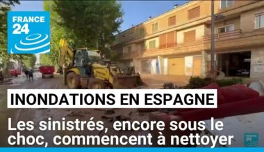 Inondations en Espagne : les sinistrés, encore sous le choc, commencent à nettoyer • FRANCE 24
