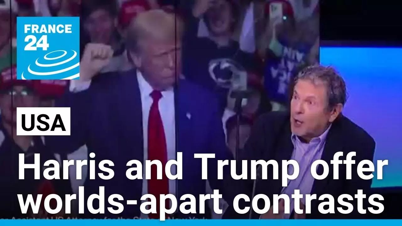 Harris and Trump offer worlds-apart contrasts on top issues in presidential race • FRANCE 24