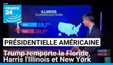 Présidentielle américaine : Trump remporte la Floride, Harris l'Illinois et New York • FRANCE 24