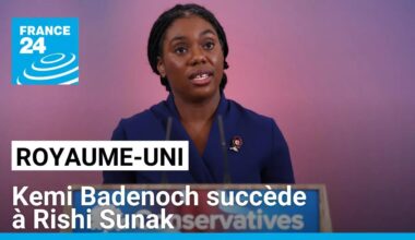 Royaume-Uni : Kemi Badenoch succède à Rishi Sunak à la tête du Parti conservateur • FRANCE 24