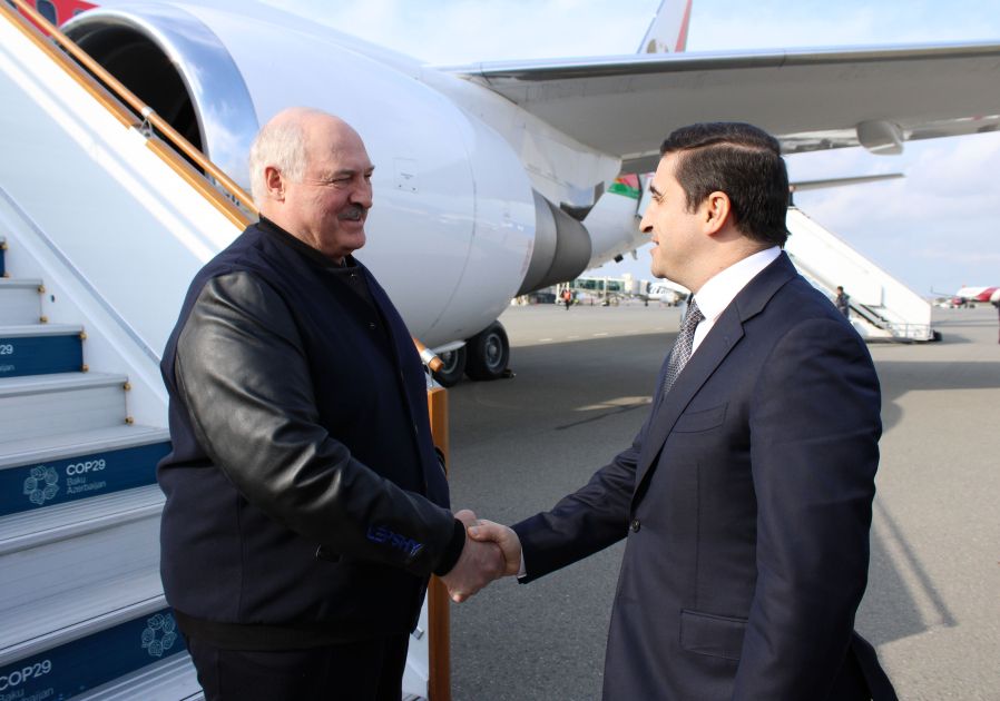 President of Belarus arrives in Azerbaijan to attend COP29 - Gallery Image