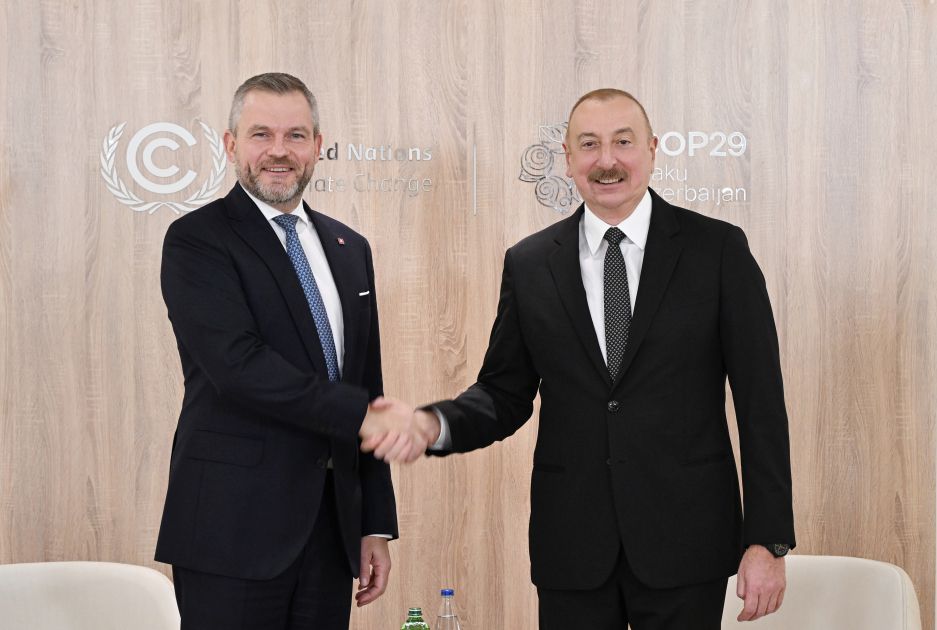 President Ilham Aliyev met with President of Slovakia [PHOTOS] - Gallery Image