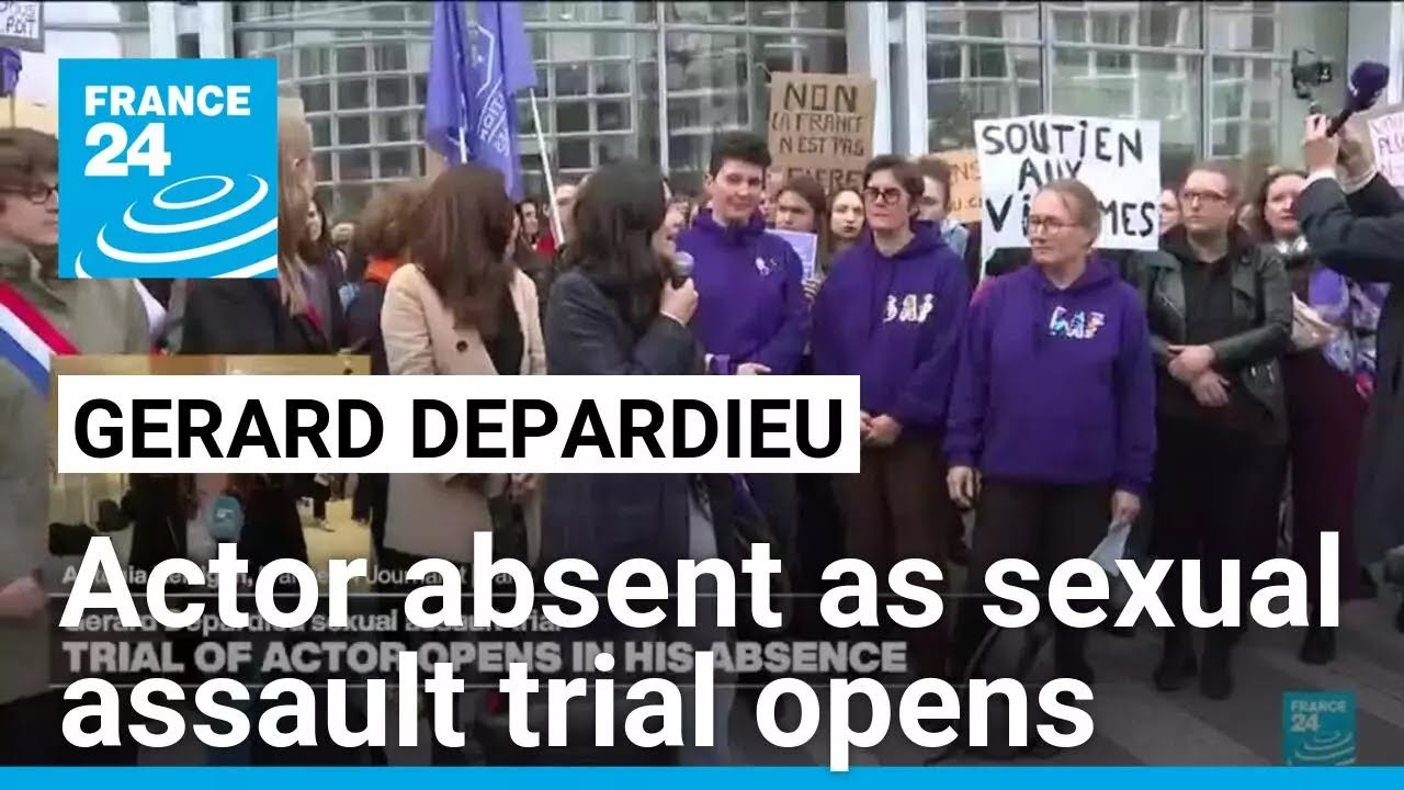 Sexual assault trial of French film star Depardieu opens in his absence • FRANCE 24 English