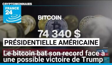 Etats-Unis : le bitcoin bat son record face à une possible victoire de Trump • FRANCE 24