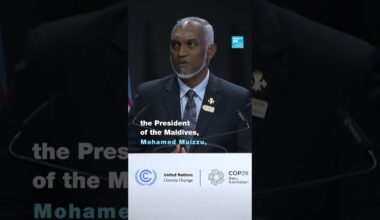 🌎🌡️ COP goals need to be financed to work, says Maldives' President • FRANCE 24 English