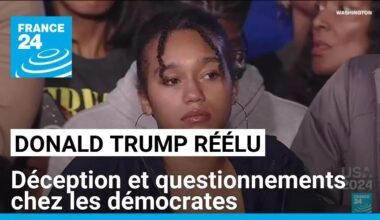 Donald Trump réélu : déception et questionnements chez les démocrates • FRANCE 24