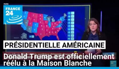 Présidentielle américaine : Donald Trump officiellement réélu à la Maison Blanche • FRANCE 24