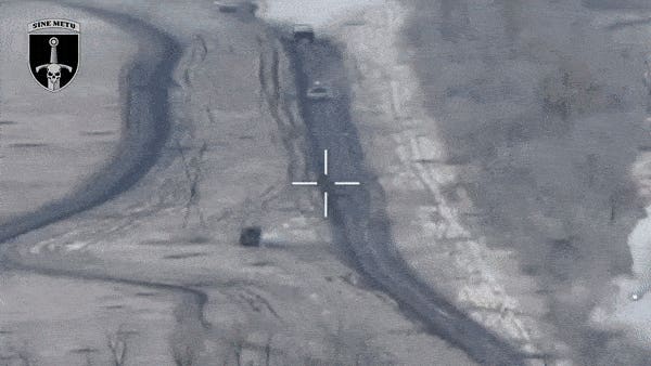 A Ukrainian Leopard 2 Tank Met A Russian Armored Column Head-On