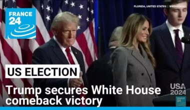 Trump secures White House comeback victory, defeating Harris • FRANCE 24 English