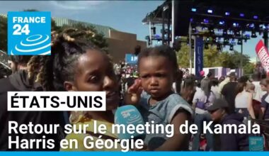 Présidentielle américaine : meeting de Kamala Harris dans l'Etat clé de Géorgie • FRANCE 24