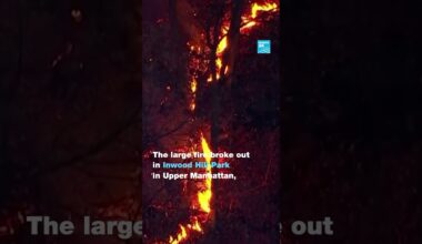 New York: Wildfire breaks out in Manhattan
