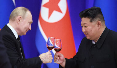 Vladimir Putin and Kim Jong Un