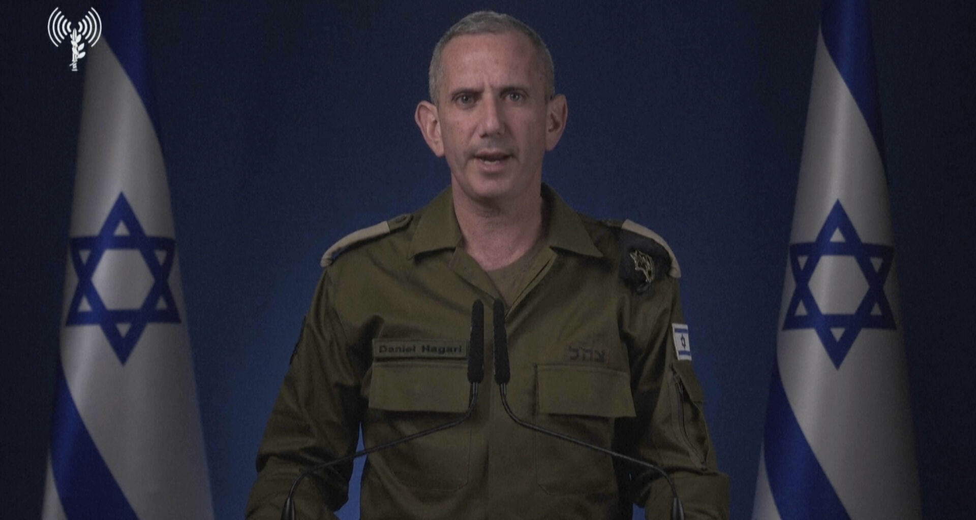 Israeli military spokesperson Rear Adm. Daniel Hagari