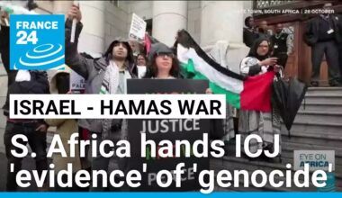 South Africa files 'evidence' of 'genocide' by Israel in ICJ case • FRANCE 24 English