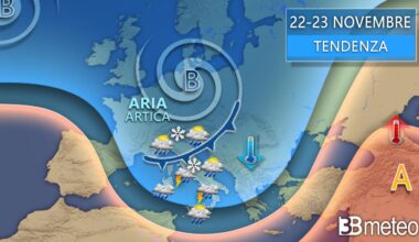Meteo Italia - Più freddo dal 21 novembre con pioggia, neve e venti forti. La tendenza « 3B Meteo