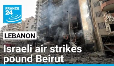 Israeli launches overnight wave of powerful air strikes pounding Beirut • FRANCE 24 English