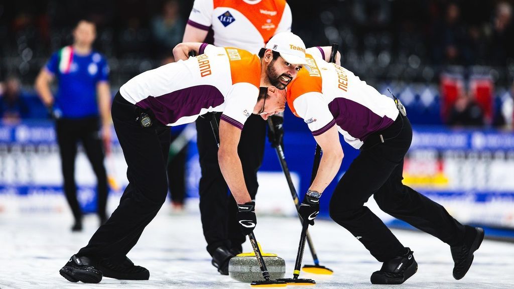 EK curling: Nederland - Duitsland (m)