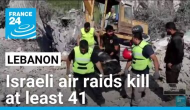 Israeli air raids on eastern Lebanon kill at least 41 • FRANCE 24 English