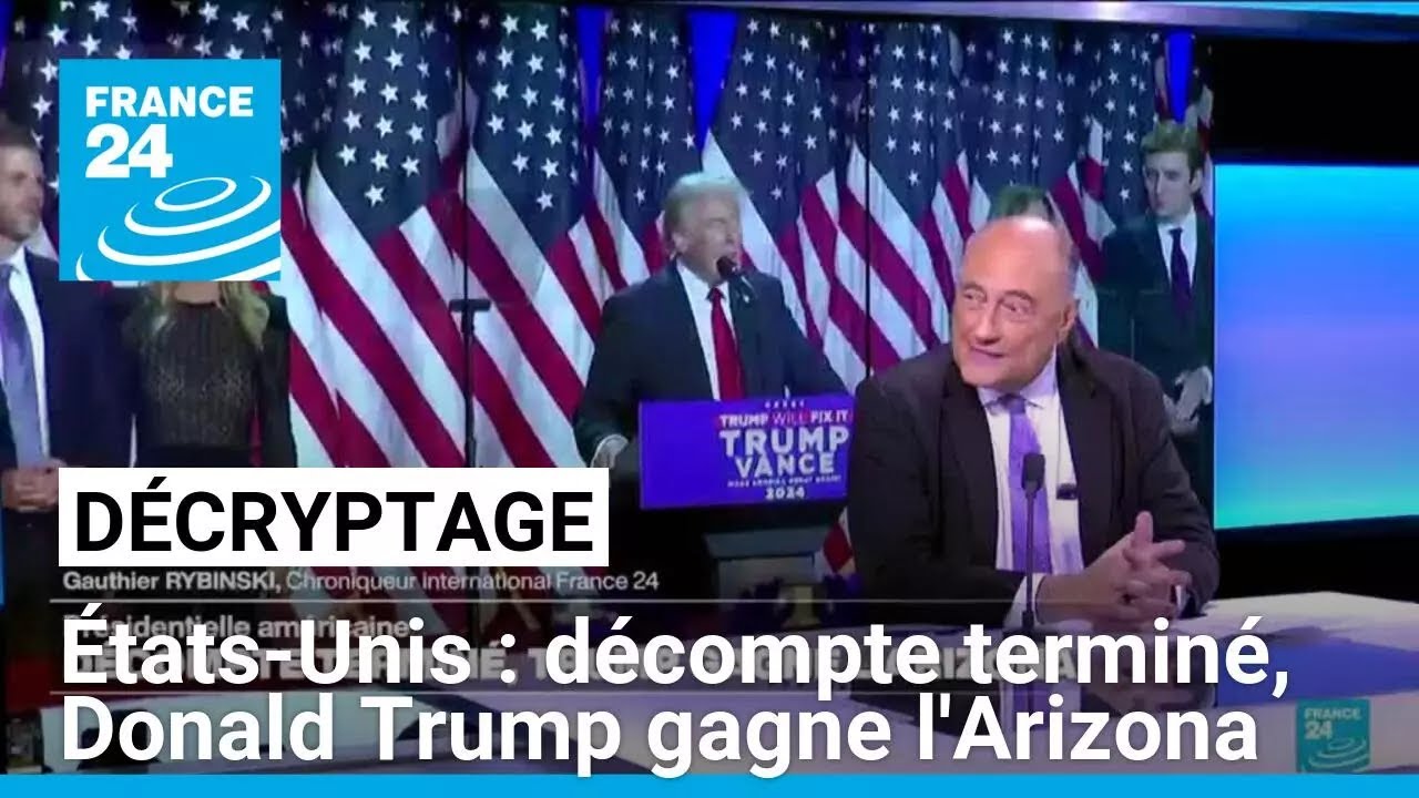 Décryptage présidentielle américaine : décompte terminé, Donald Trump gagne l'Arizona