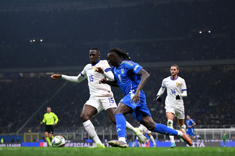 Ibrahima Konate helped France secure top spot in Group A2 with victory over Italy in Milan