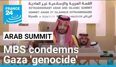 Saudi crown prince MBS condemns Gaza 'genocide', at Arab summit • FRANCE 24 English