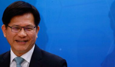 Taiwan's foreign minister visits a Lithuania feeling China's pull