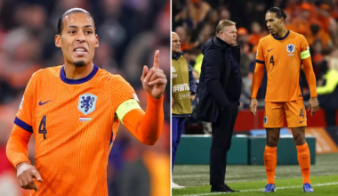 Liverpool star Virgil van Dijk sent home from Netherlands squad on eve of Bosnia clash