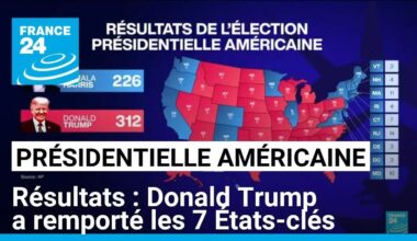 Présidentielle aux États-Unis : Donald Trump a remporté les 7 États-clés • FRANCE 24