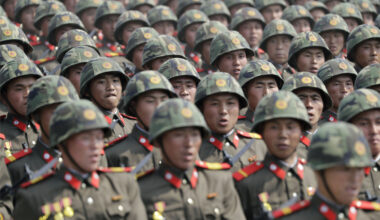 North Korean troops