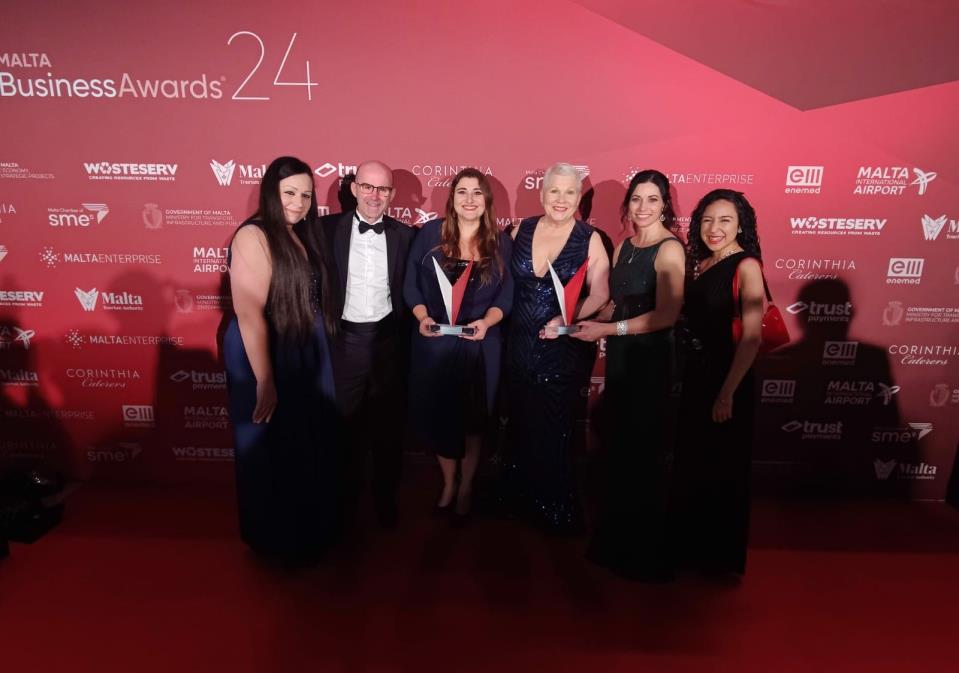 The Phoenicia Malta celebrates double gold win at the Malta Business Awards