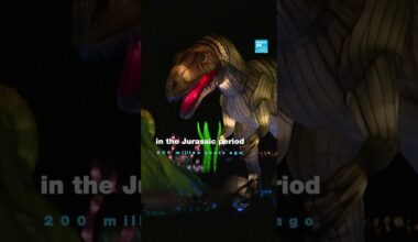 #France: Jurassic creatures light up #Paris
