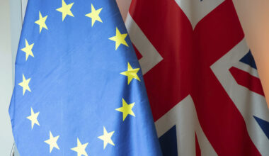 EU and UK Flags