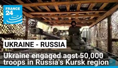 Ukrainian forces engaged against 50,000 troops in Russia's Kursk region, Zelensky says • FRANCE 24