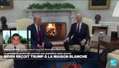 Rencontre Trump-Biden à la Maison Blanche : "deux hommes qu'absolument tout oppose" • FRANCE 24